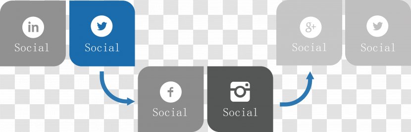 Icon Design - Technology - Social Icons Flowchart. Transparent PNG