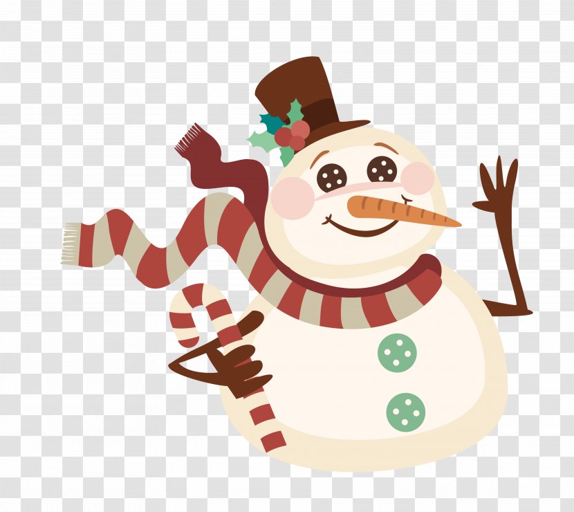 Post Cards Christmas Card Candy Cane Reindeer - Cartoon Snowman Transparent PNG