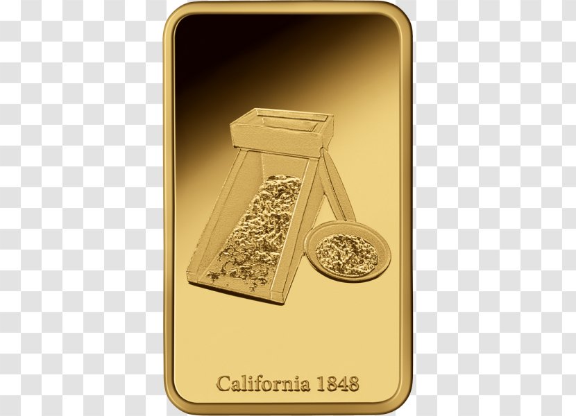 Gold Bar Silver Coin California Rush - Price Transparent PNG