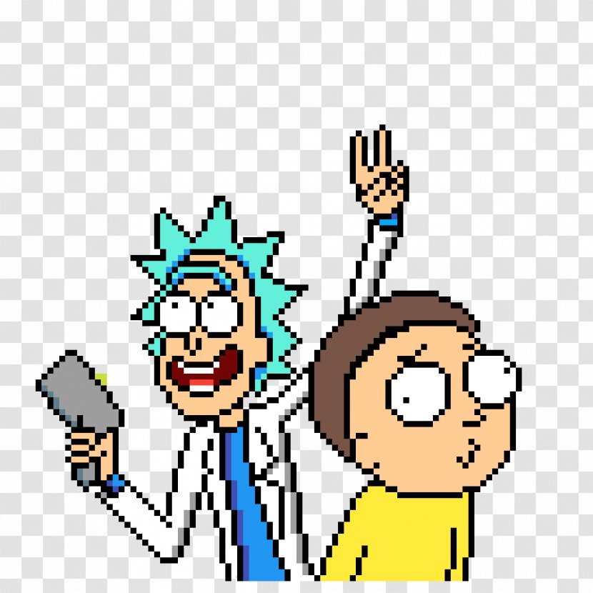 Rick Sanchez Morty Smith Pixel Art Minecraft - Tree - Emoji Transparent PNG