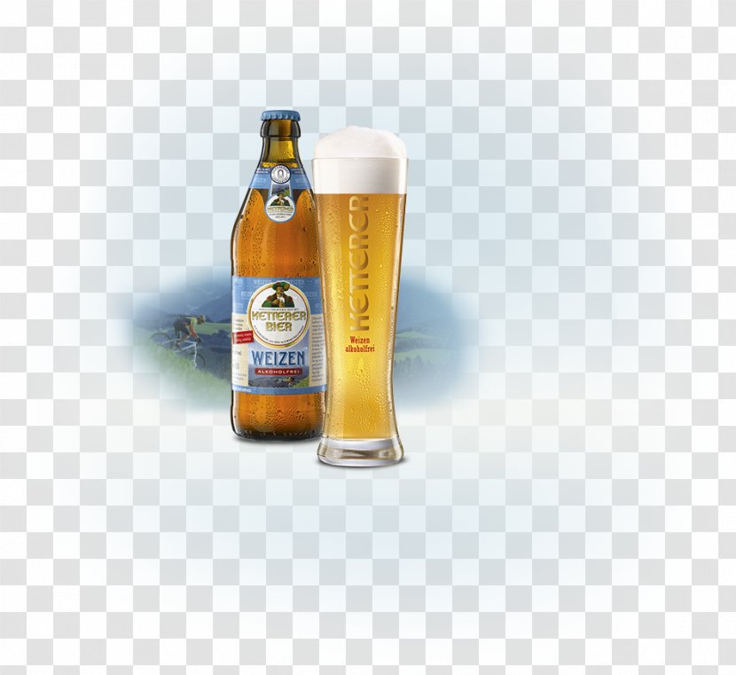 Wheat Beer Bottle Alkoholfrei - Glass Transparent PNG