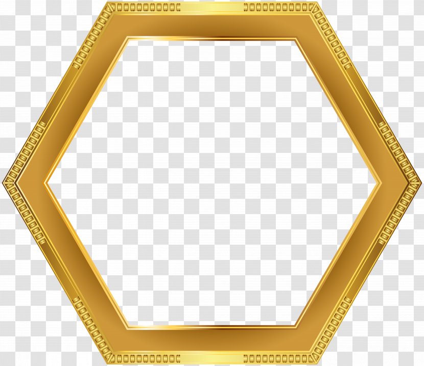 Square Angle Yellow Pattern - Gold - Deco Border Frame Transparent Image Transparent PNG