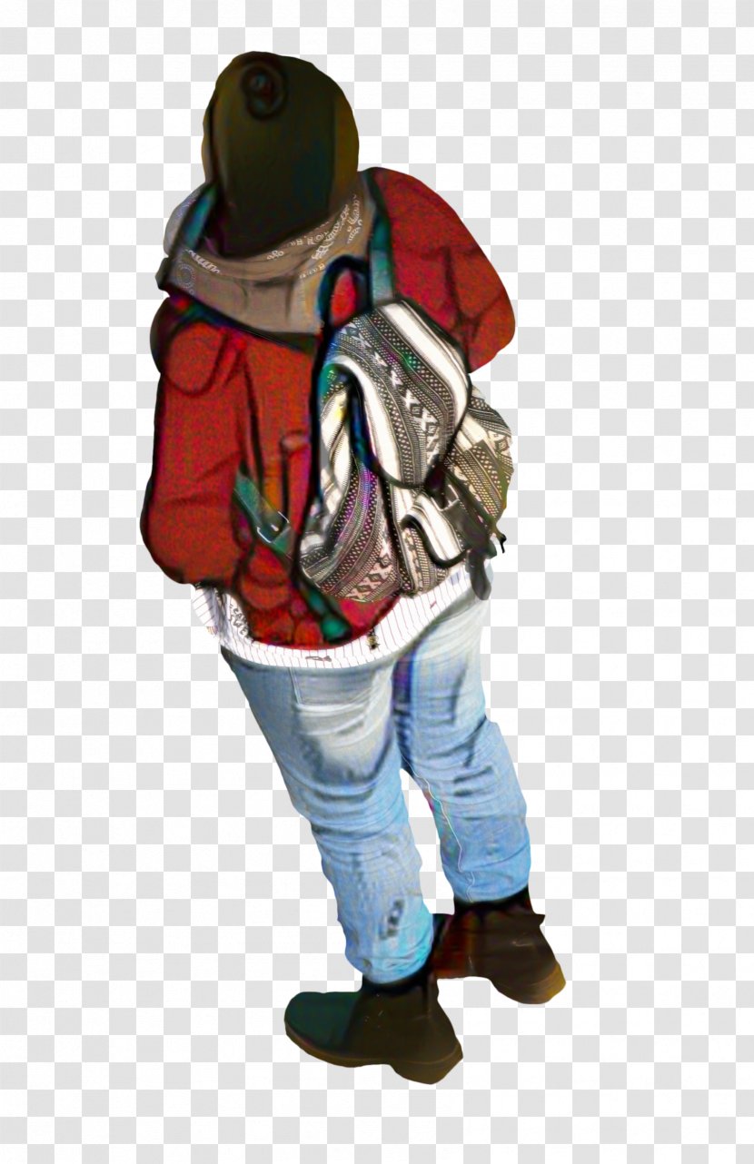 Person Cartoon - Capital Letters - Jacket Backpack Transparent PNG