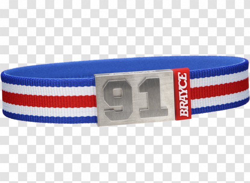 Blue White Bracelet Red Belt - Brayce Transparent PNG