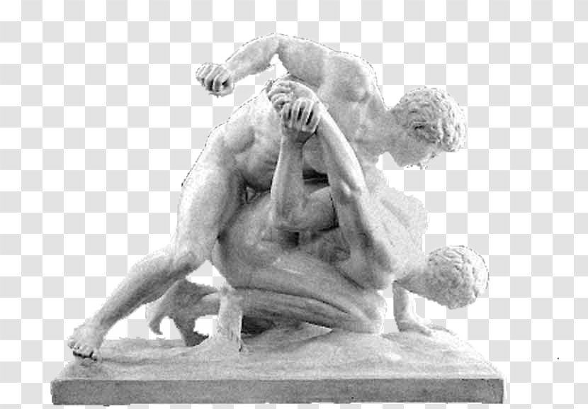 Ancient Greece Wrestlers Greek Wrestling Pankration - Cartoon Transparent PNG