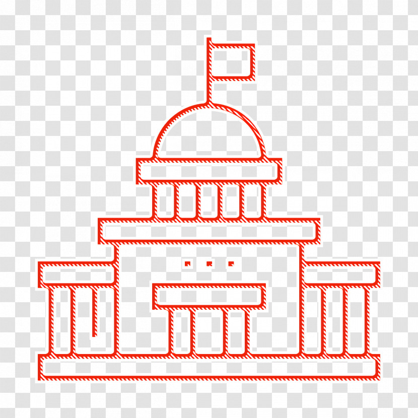 Capitol Icon Parliament Icon Voting Elections Icon Transparent PNG