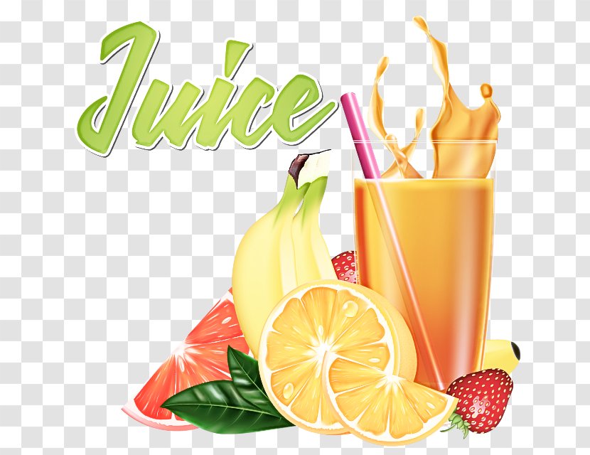 Natural Foods Drink Juice Lemonade Non-alcoholic Beverage - Cocktail Garnish Food Transparent PNG