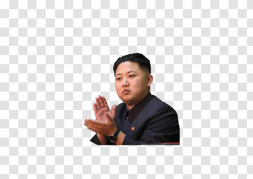 Supreme Leader Of North Korea Telegram - Sticker - People Applause Transparent PNG