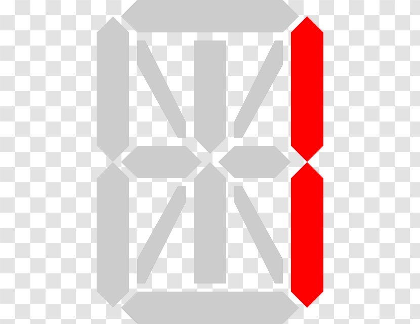 Seven-segment Display Device Fourteen-segment Electronic Visual - Lightemitting Diode Transparent PNG