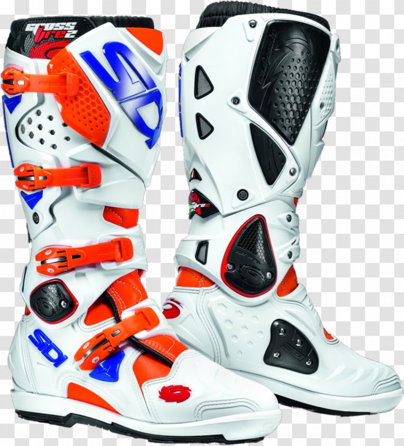 Motorcycle Boot Sidi Crossfire 2 SRS Motocross Boots - Footwear Transparent PNG