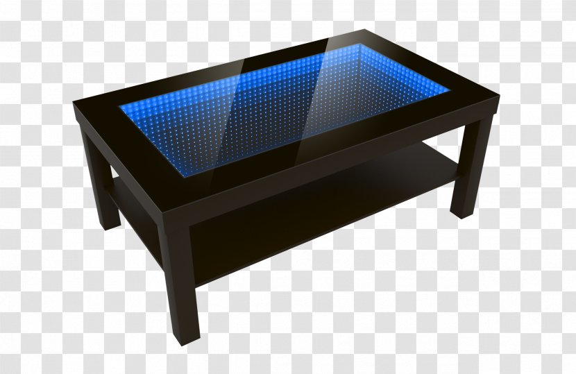 Coffee Tables Light-emitting Diode Kitchen - Glass - LED Table Transparent PNG