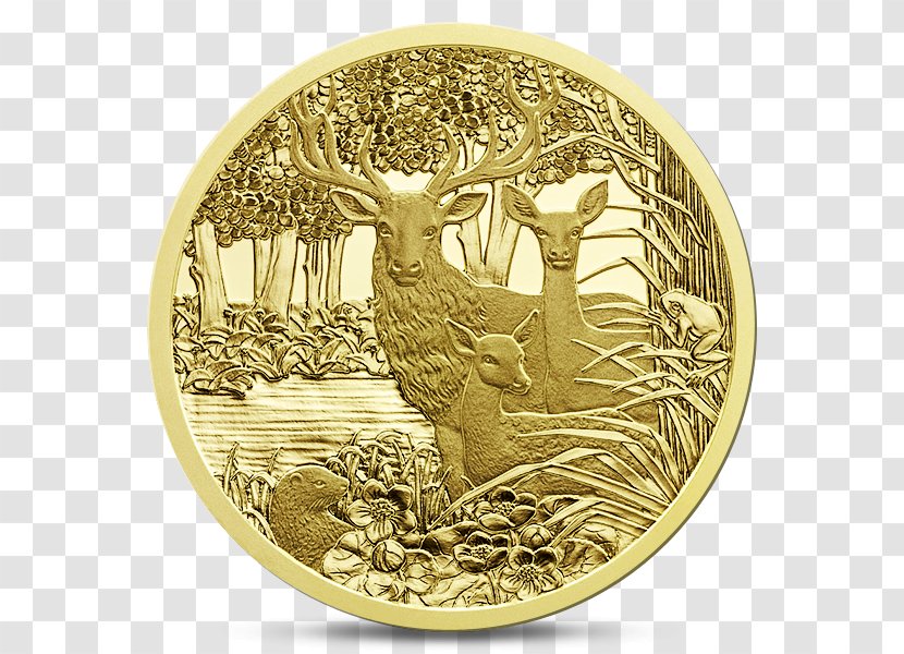 Coin Of The Year Award Euro Coins Gold Numismatics - Bimetallic Transparent PNG
