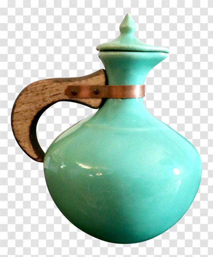 Jug Ceramic Pottery Vase Glass - Teal Transparent PNG