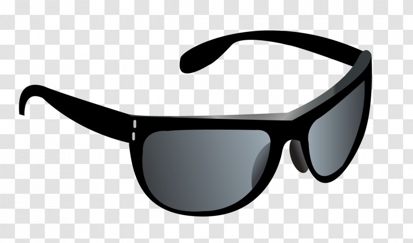 Goggles Sunglasses Clip Art - Rectangle - Black Picture Transparent PNG