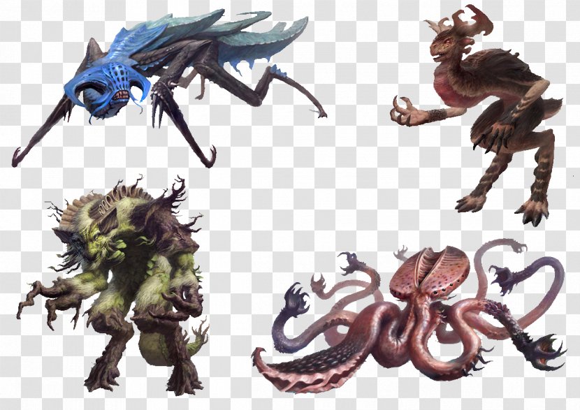 Monster Concept Art Legendary Creature Bestiary - Critters - Four Transparent PNG