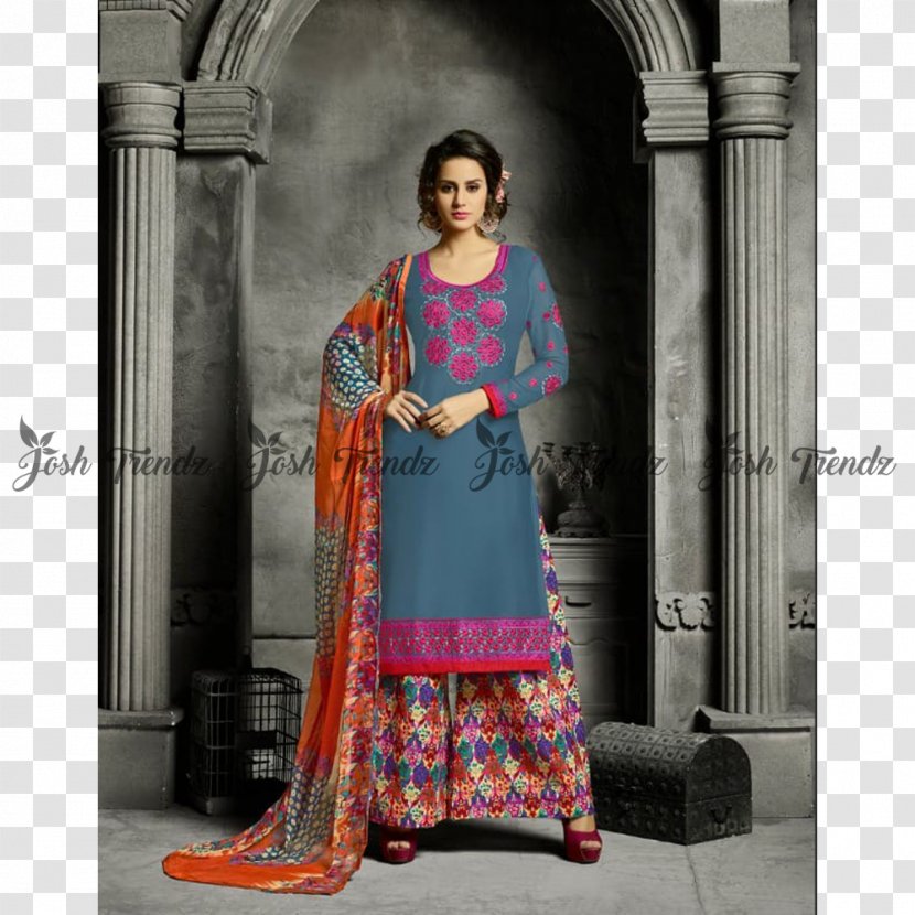 Shalwar Kameez Georgette Anarkali Salwar Suit Dress Transparent PNG