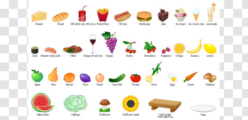 Junk Food Fast Healthy Diet Clip Art - Eating - Example Cliparts Transparent PNG