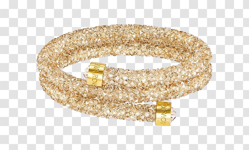 Earring Swarovski AG Gold Bangle Bracelet - Fashion Accessory - Necklace Jewelry Polycyclic Transparent PNG