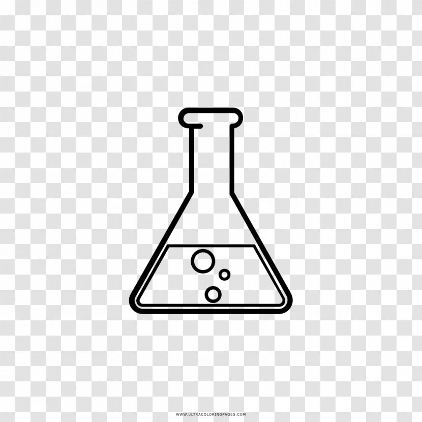 Erlenmeyer Flask Test Tubes Drawing Chemistry Laboratory Flasks - Coloring Book - Ears Of Wheat Transparent PNG
