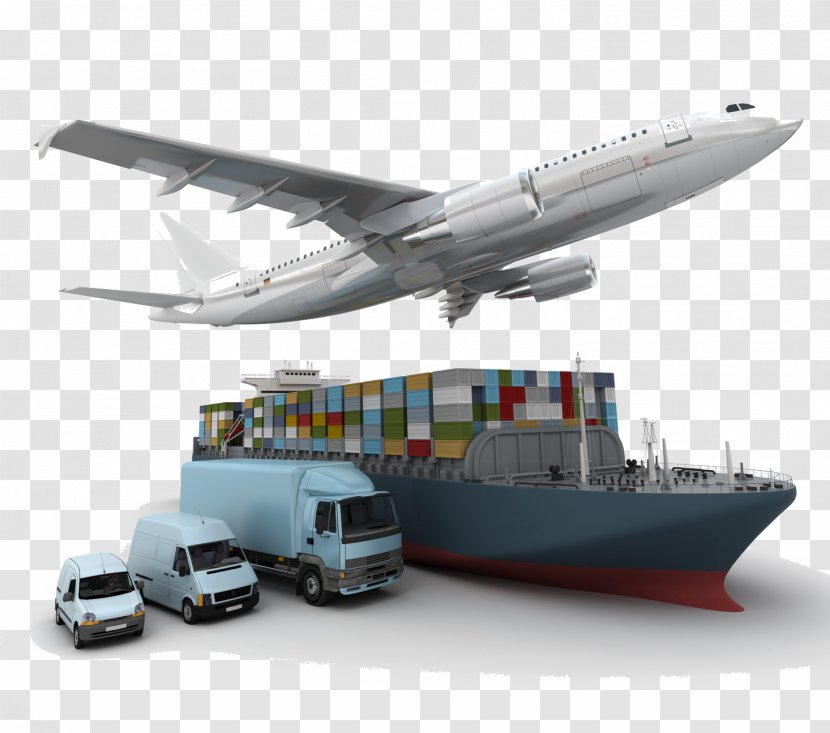 Multimodal Transport Logistics Freight Cargo - Aircraft - Logistic Transparent PNG