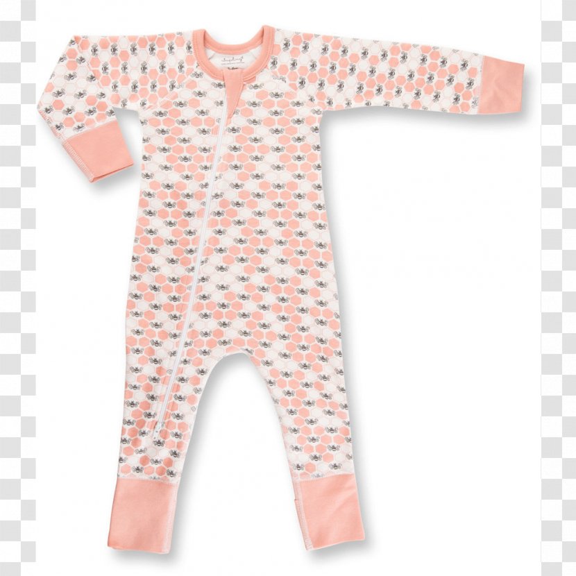 Organic Cotton Sleeve Romper Suit Baby & Toddler One-Pieces Clothing - Bodysuit - Peach Blossom Transparent PNG