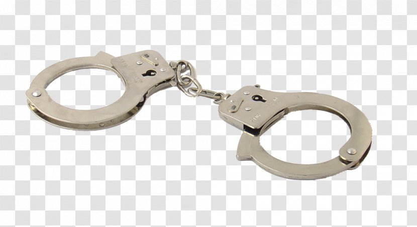 Police Officer Arrest Crime Court - Handcuffs - Download Clipart Transparent PNG