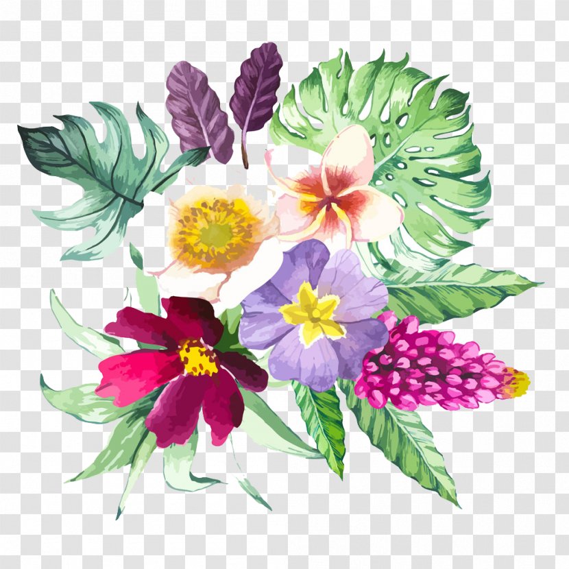 Watercolor: Flowers Watercolor Painting Illustration - Petal - Beautiful Floral Transparent PNG