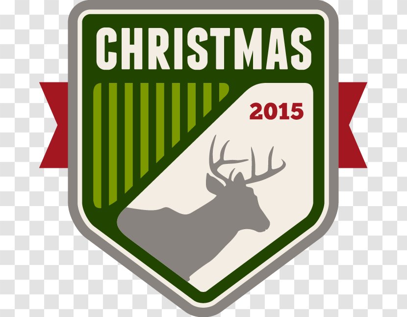 Tibetan Antelope Reindeer Christmas - Text - Letters Painted Green Background Element Transparent PNG