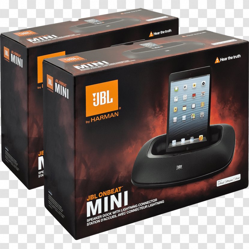 IPad Mini Loudspeaker Lightning Dock JBL OnBeat Micro - Electronics - Box Transparent PNG