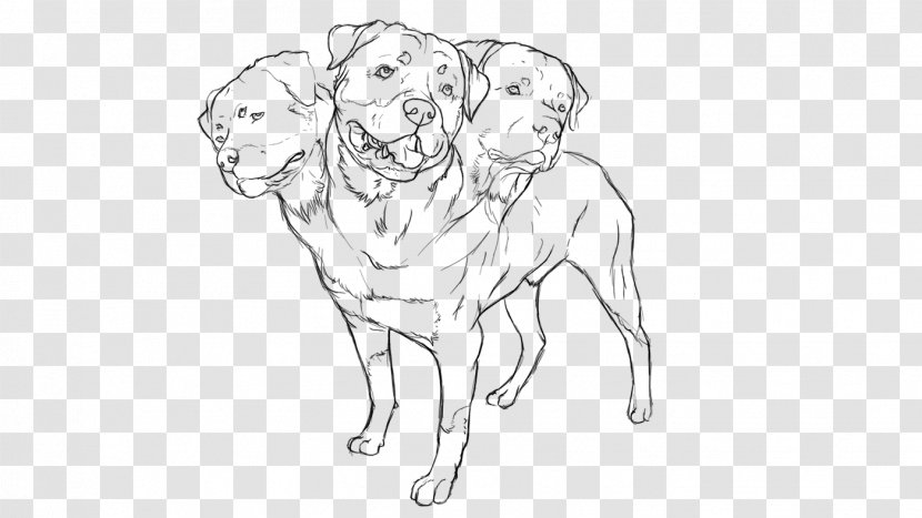 Dog Breed Drawing Line Art Sketch - Monochrome Transparent PNG