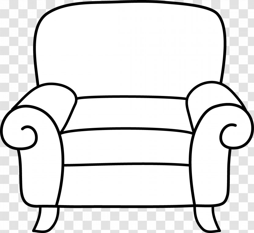 Table Chair Furniture Clip Art - Living Room - Cartoon Cliparts Transparent PNG