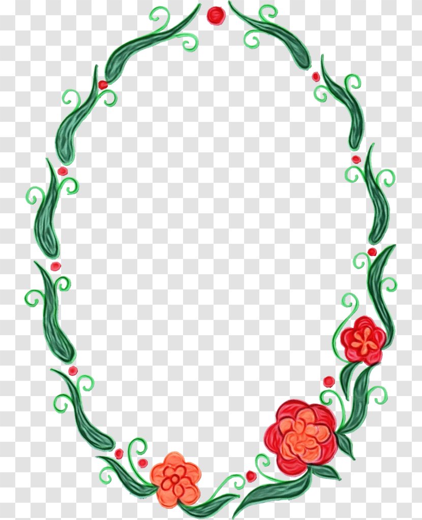 Background Watercolor Frame - Flower - Plant Ornament Transparent PNG