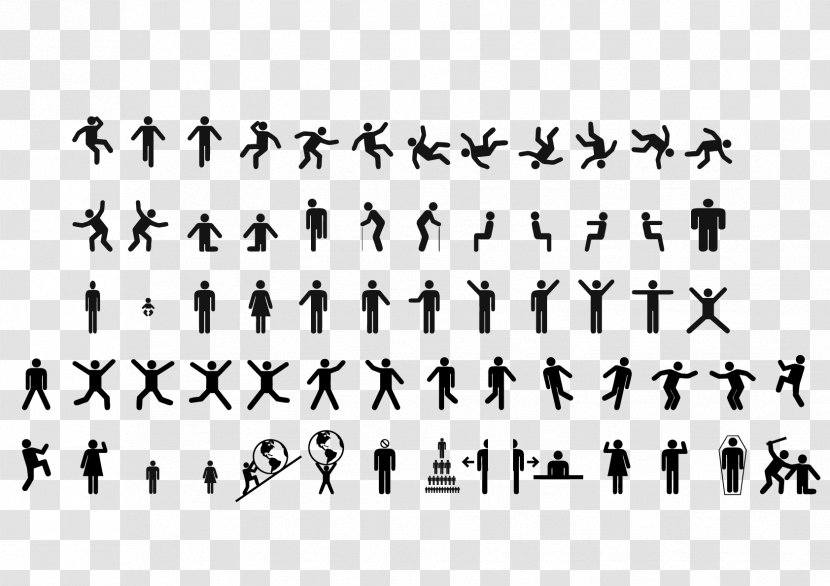 Vector Graphics Stick Figure Pictogram Image Design Transparent PNG