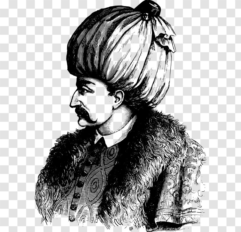 Ottoman Empire Sultan Dynasty Crimean War Drawing - Head - Magnificent Transparent PNG