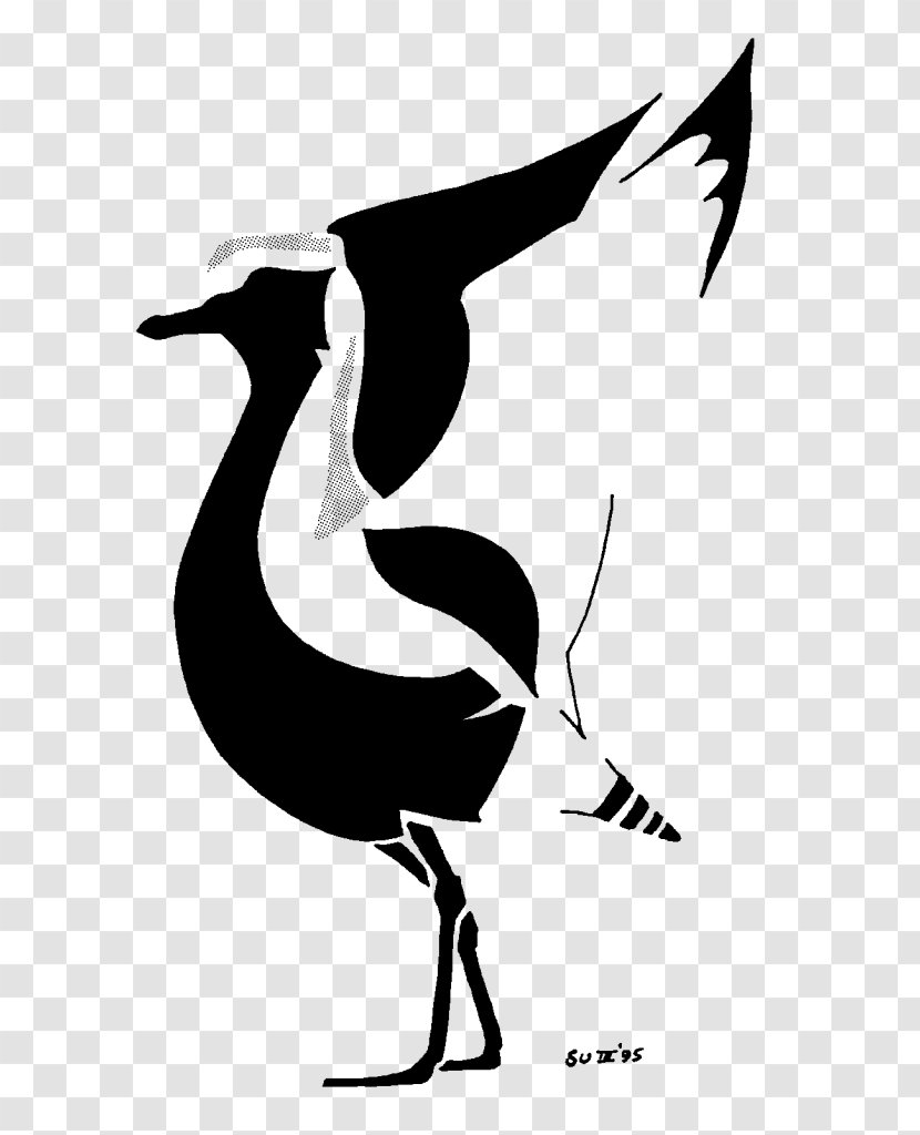Wader Duck Bird Ringing Grey Plover - Black And White Transparent PNG