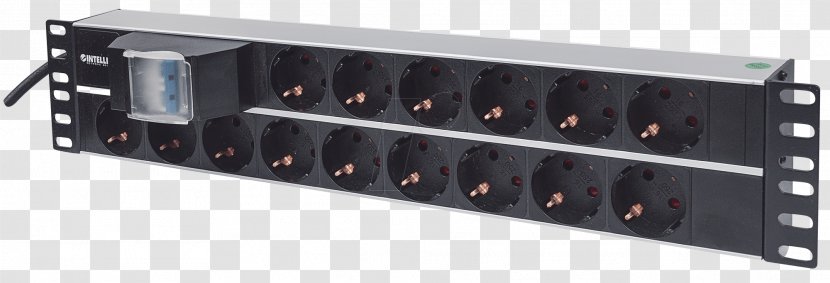 Power Strips & Surge Suppressors 19-inch Rack Distribution Unit AC Plugs And Sockets - Electronics Accessory Transparent PNG