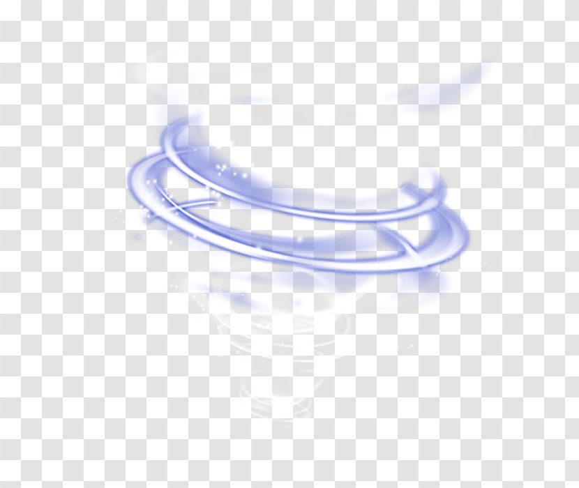 Icon - Text - Blue Simple Circle Light Effect Element Transparent PNG