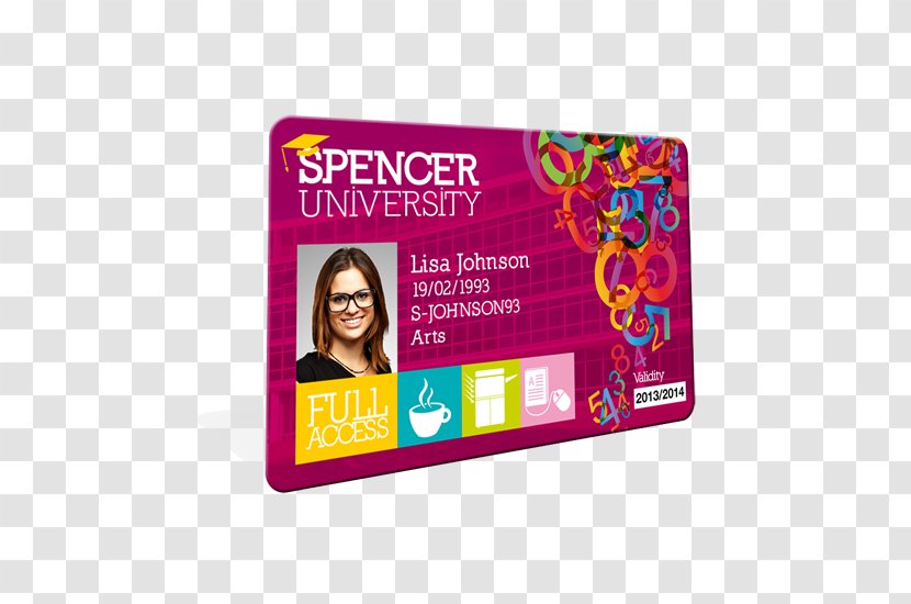 Student Identity Card Evolis Business Printer Document - Magenta Transparent PNG