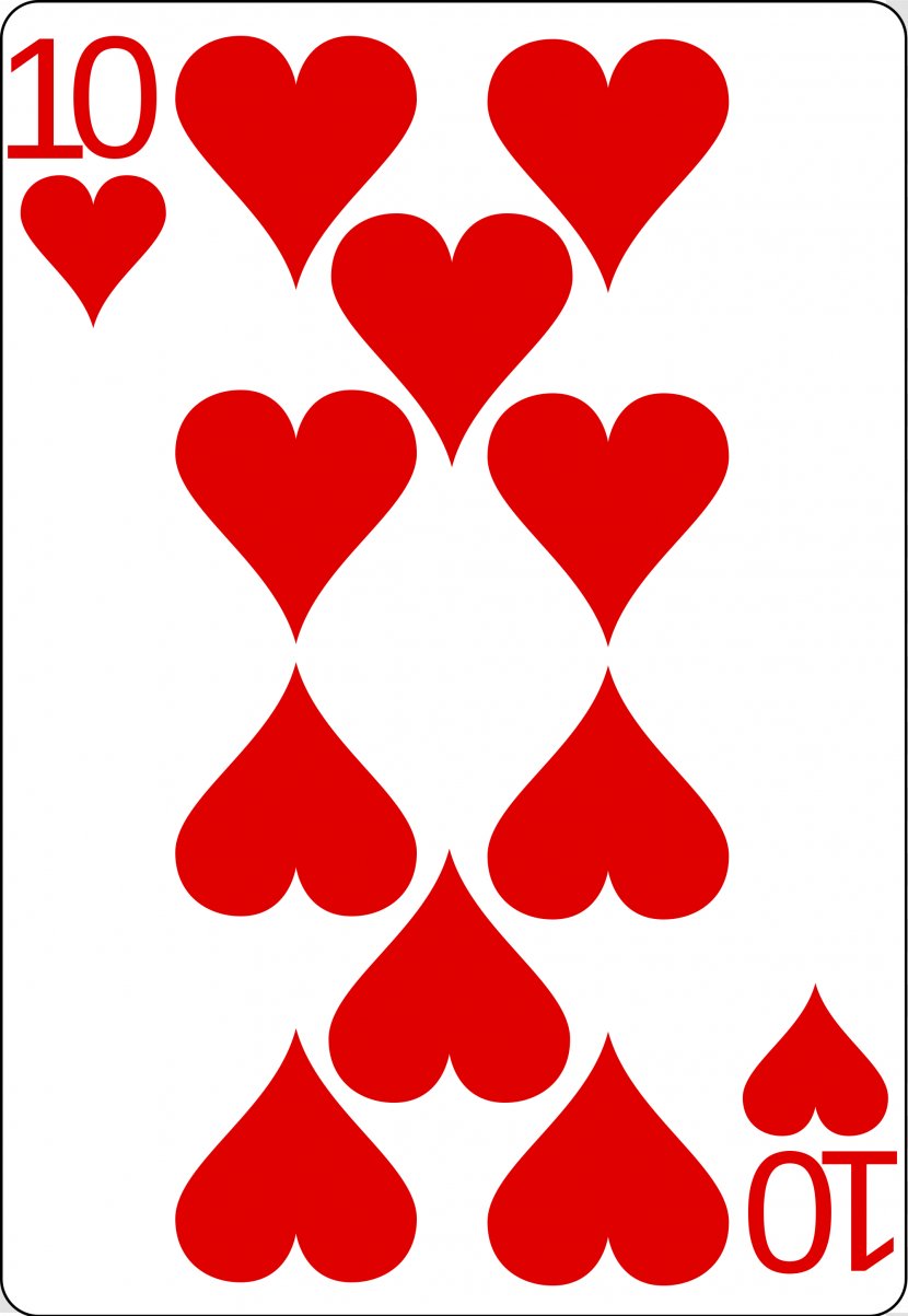 Hearts Playing Card - Flower - Frame Transparent PNG