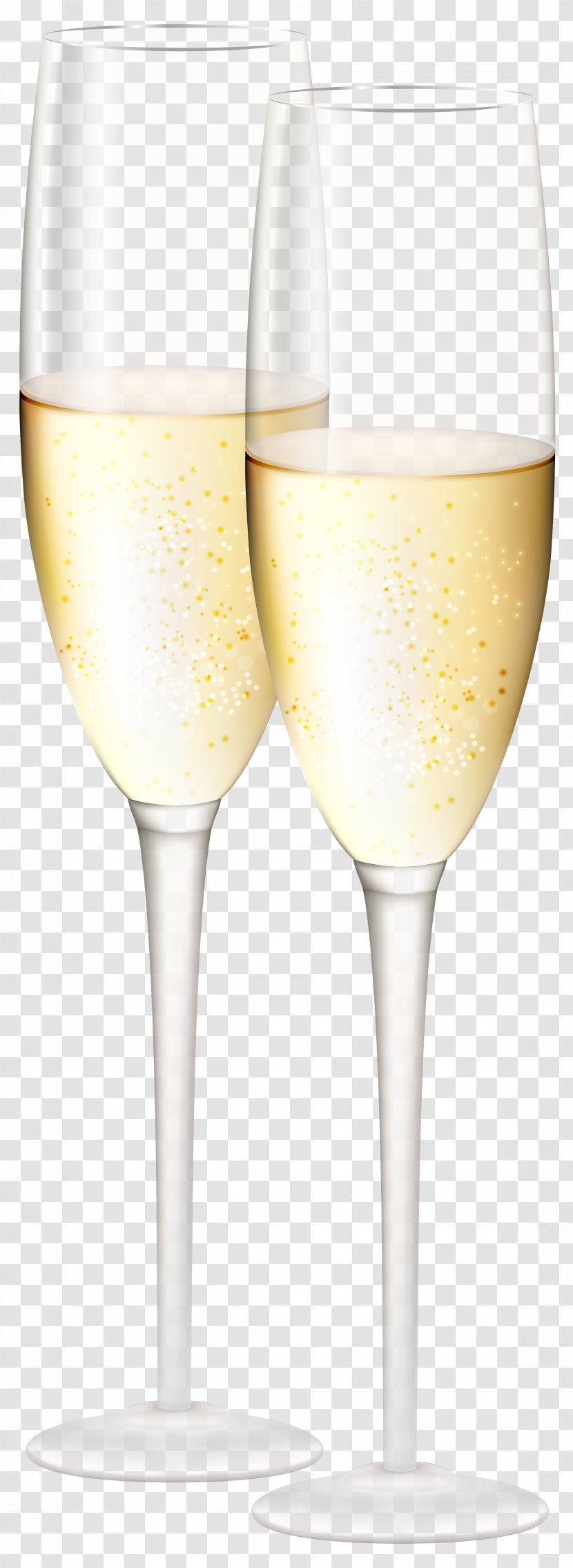 White Wine Champagne Glass Cocktail - Drink - Glasses Transparent Clip Art Image Transparent PNG