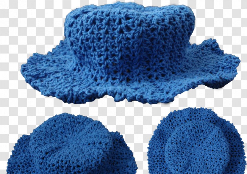Cobalt Blue Wool Electric Crochet - Ivy Transparent PNG