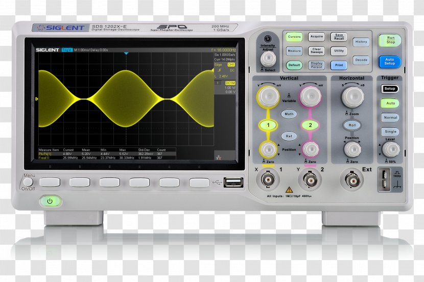 Digital Storage Oscilloscope Electronics Sampling Rate Frequency - Electrical Cable Transparent PNG