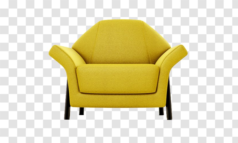 Loveseat Chair Couch - Stool - Yellow Sofa Transparent PNG