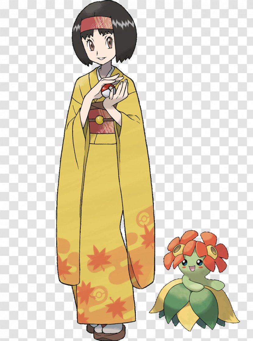 Pokémon HeartGold And SoulSilver Red Blue FireRed LeafGreen Diamond Pearl Erika - Art - Costume Transparent PNG