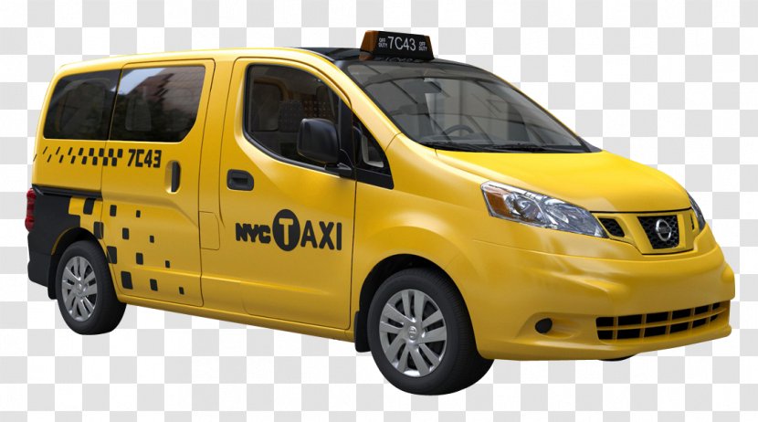 New York City Nissan NV200 Taxi Van - Motor Vehicle - Cab Transparent PNG