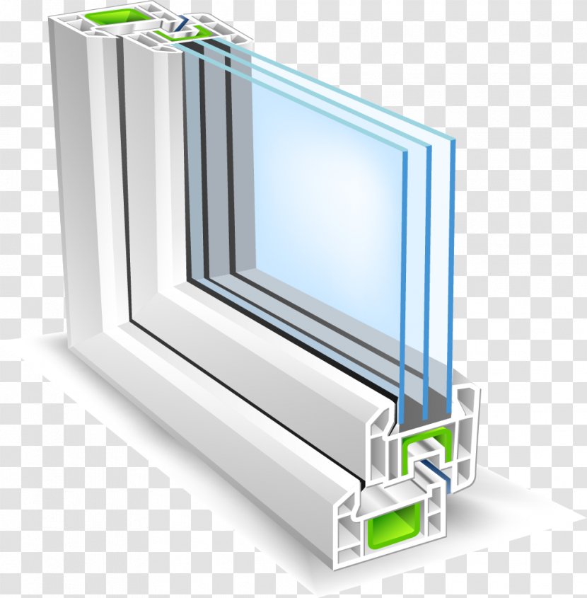 Paned Window Insulated Glazing Glass - Door - Vector Hand-painted Aluminum Bezels Transparent PNG