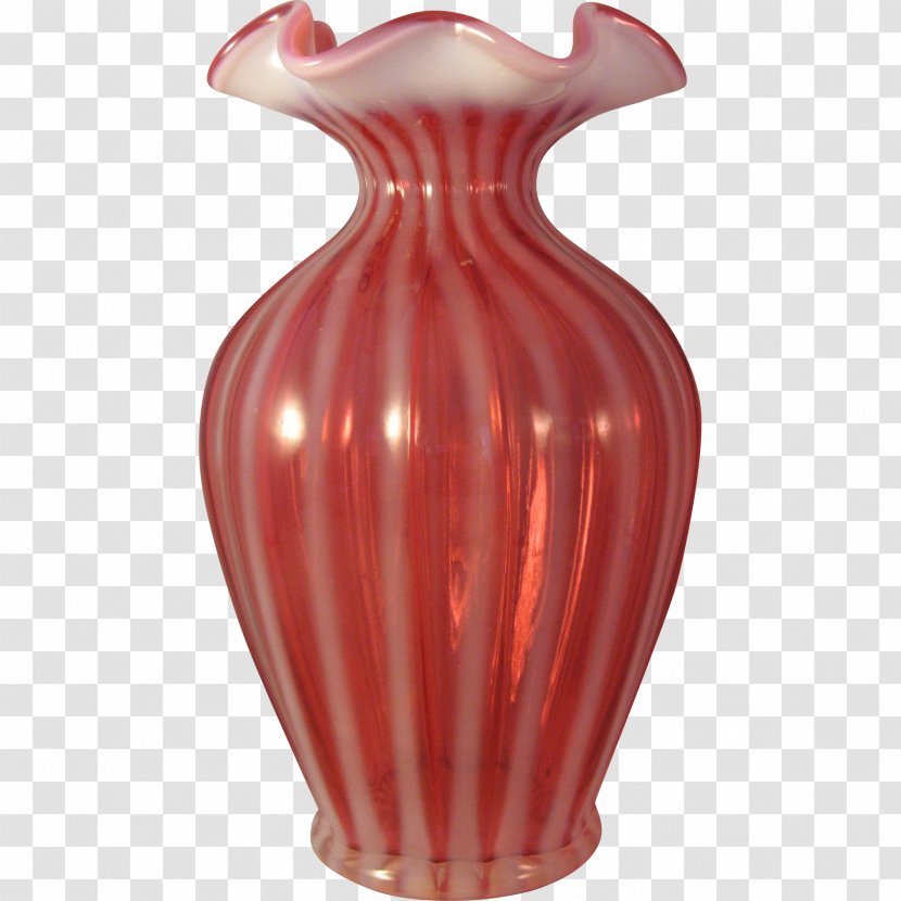 Vase Ceramic Glass Art Cranberry Transparent PNG