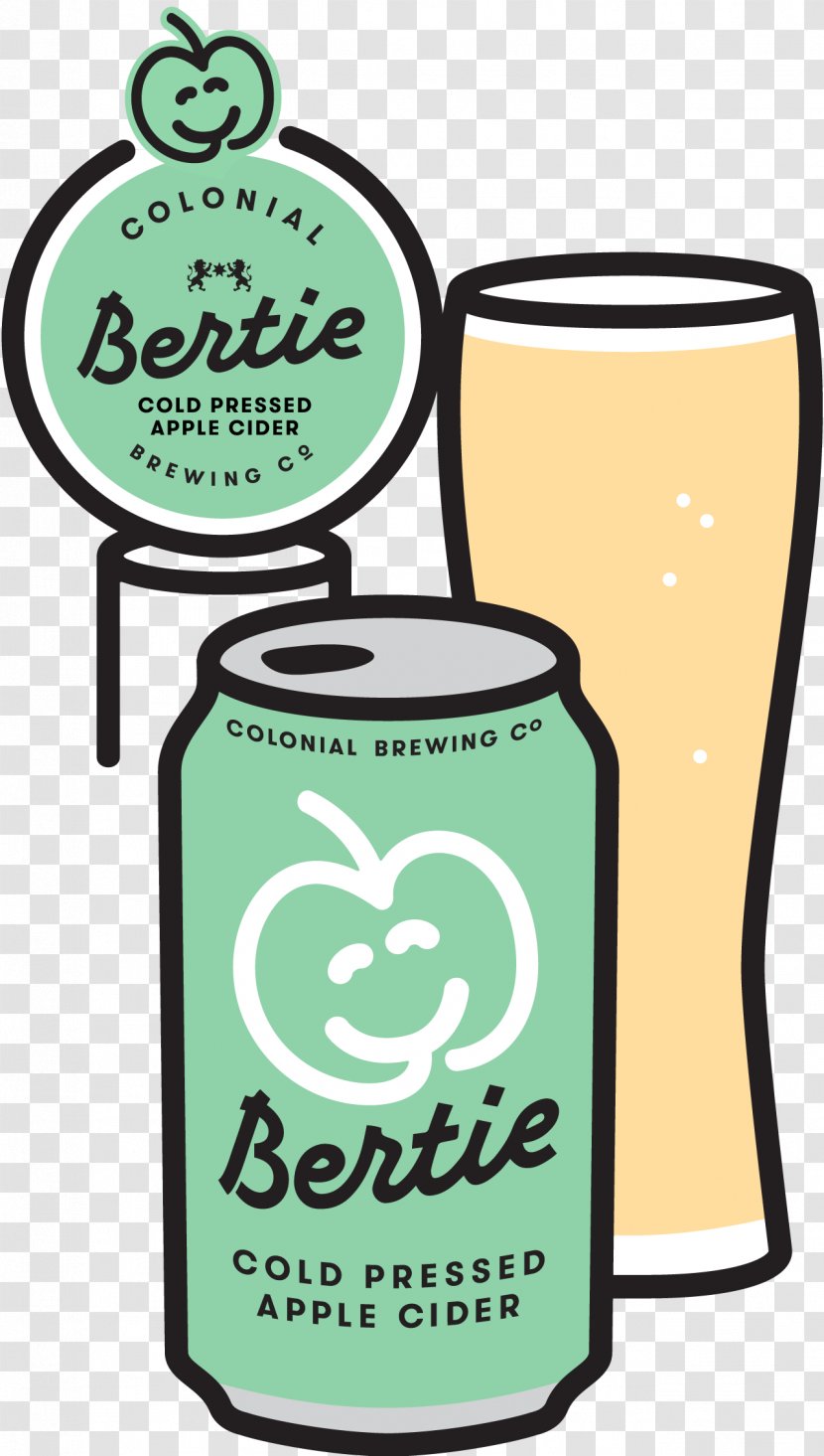 Colonial Brewing Co Cider Margaret River Pint Glass Bertie Street - Australia - Bestie Icon Transparent PNG