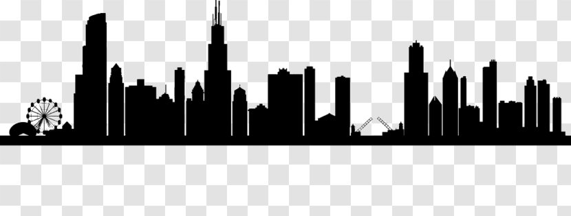 Chicago Skyline Drawing - City - Silhouette Transparent PNG