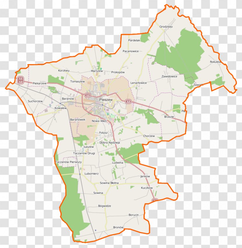 Grodzisko, Pleszew County Kowalew, Greater Poland Voivodeship Borucin, Bógwidze - Map - Locator Transparent PNG